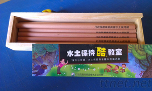 10入木盒裝廣告鉛筆