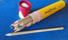 鉛筆工廠|12入筒裝紙製環保彩色鉛筆