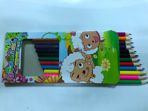 喜羊羊12入紙盒裝彩色鉛筆 材質木頭/石墨|鉛筆工廠